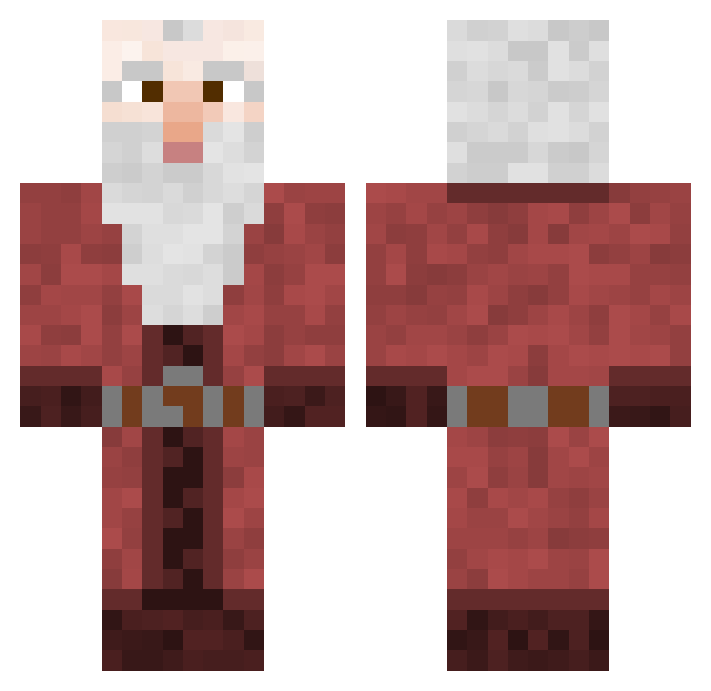 Romino94 Minecraft skin, front and back view