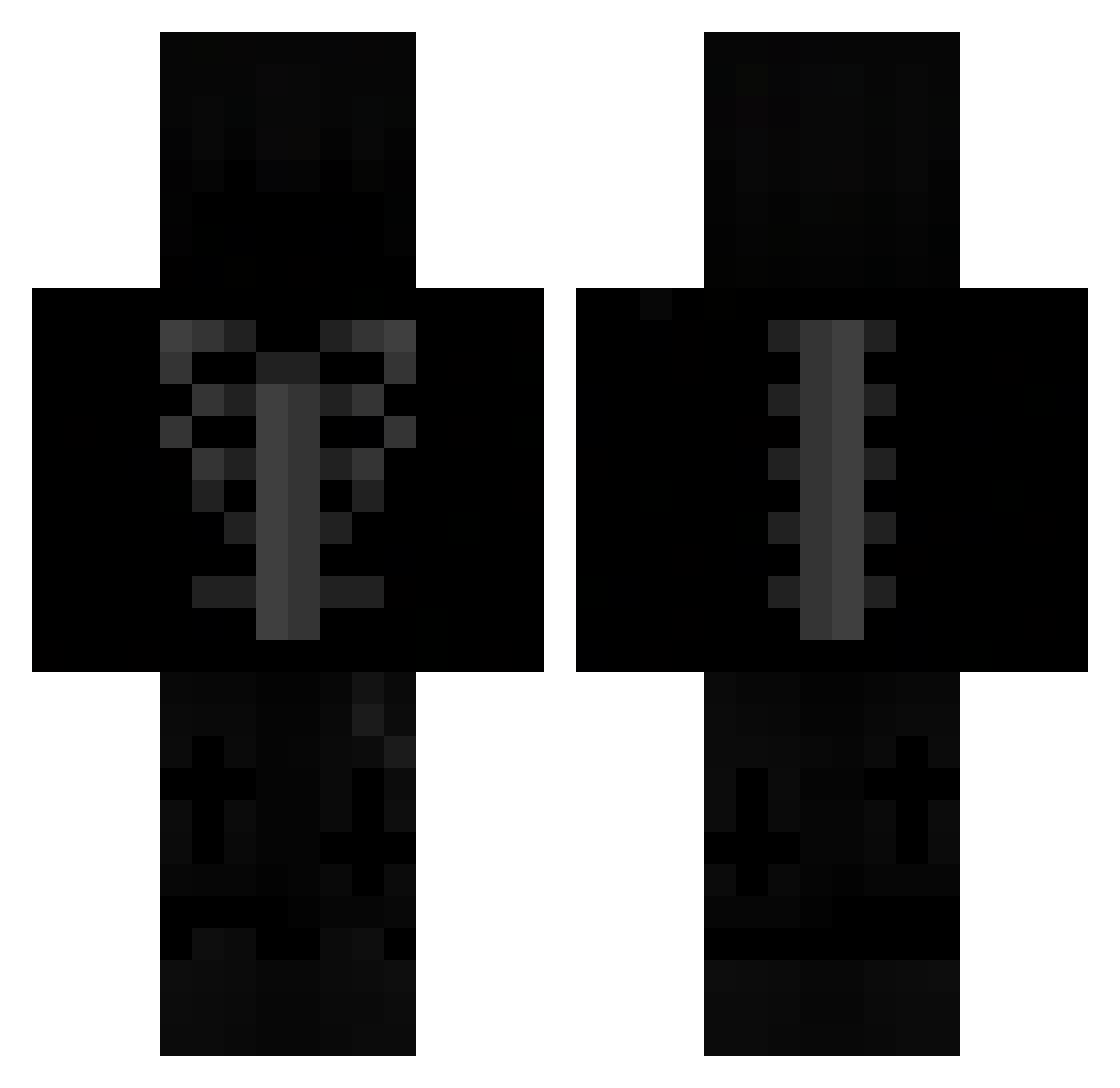 Vikzor96 Minecraft skin, front and back view