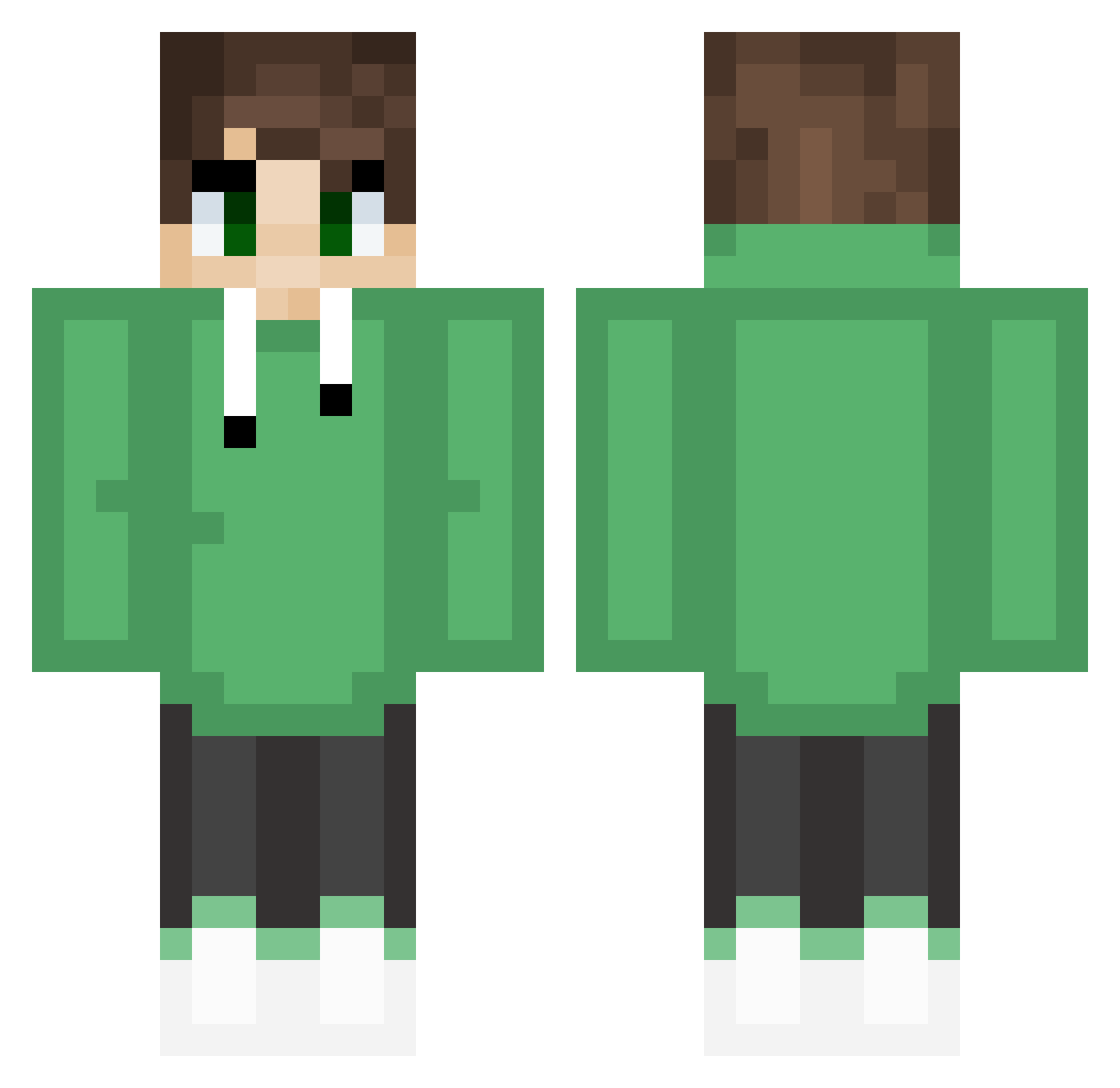 swordfish896 Minecraft skin, front and back view