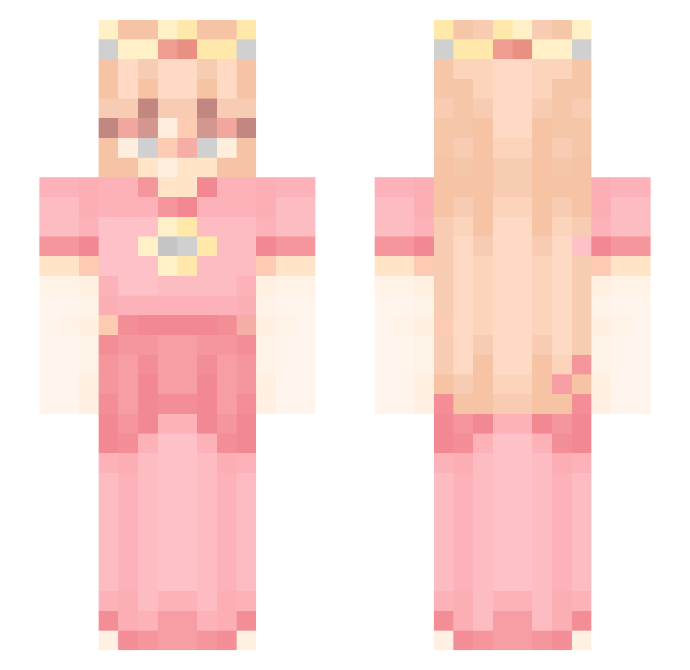livingEthan Minecraft skin, front and back view