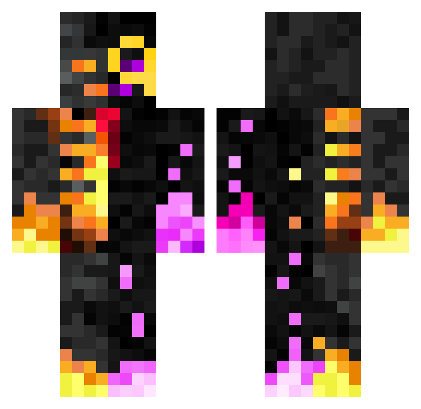 ThatOneRabbitGuy Minecraft skin, front and back view