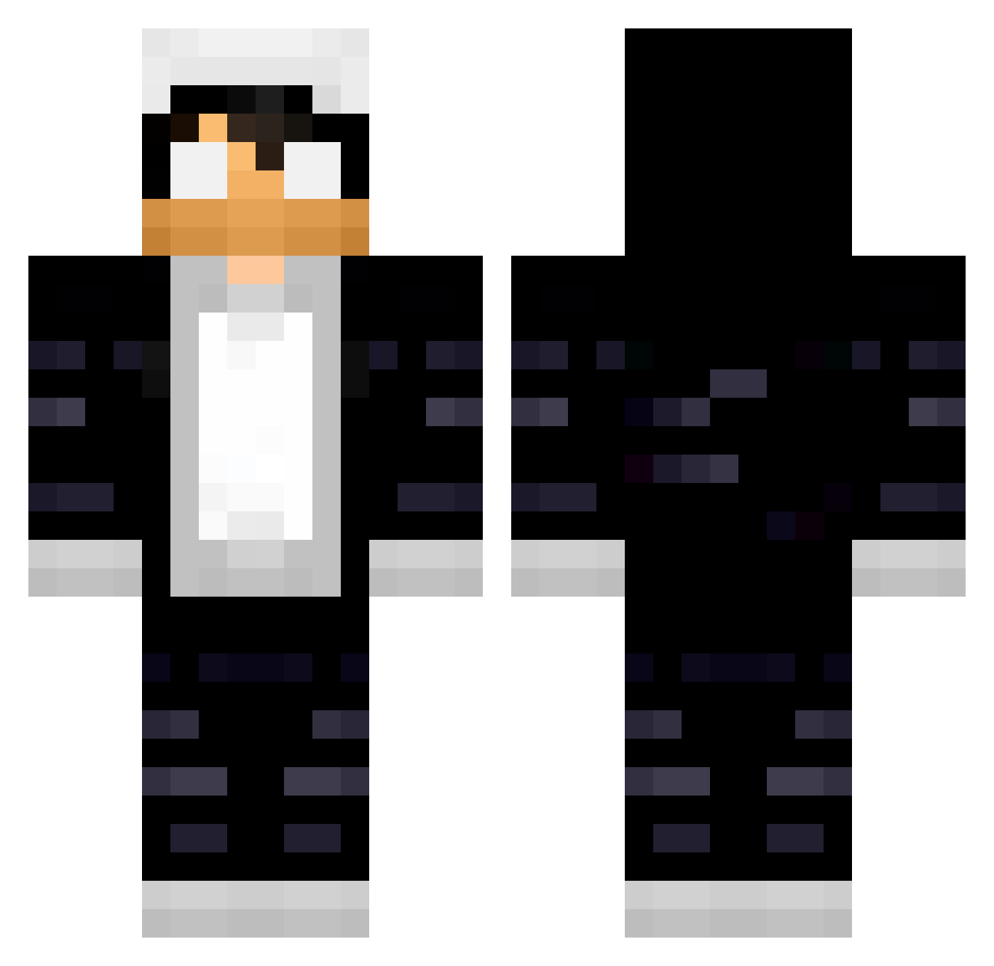 SavageZionn Minecraft skin, front and back view