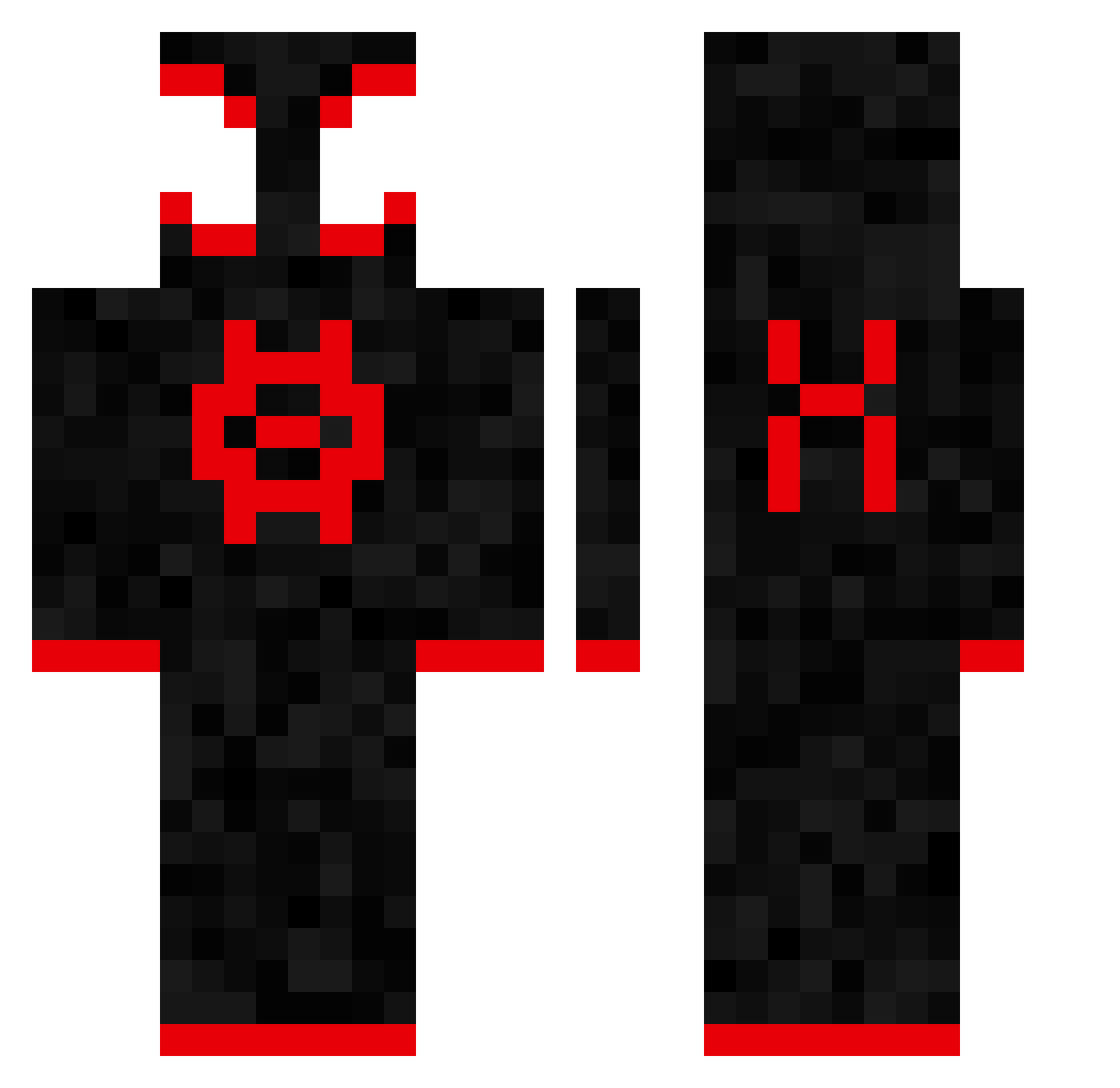 Mateussek___ Minecraft skin, front and back view