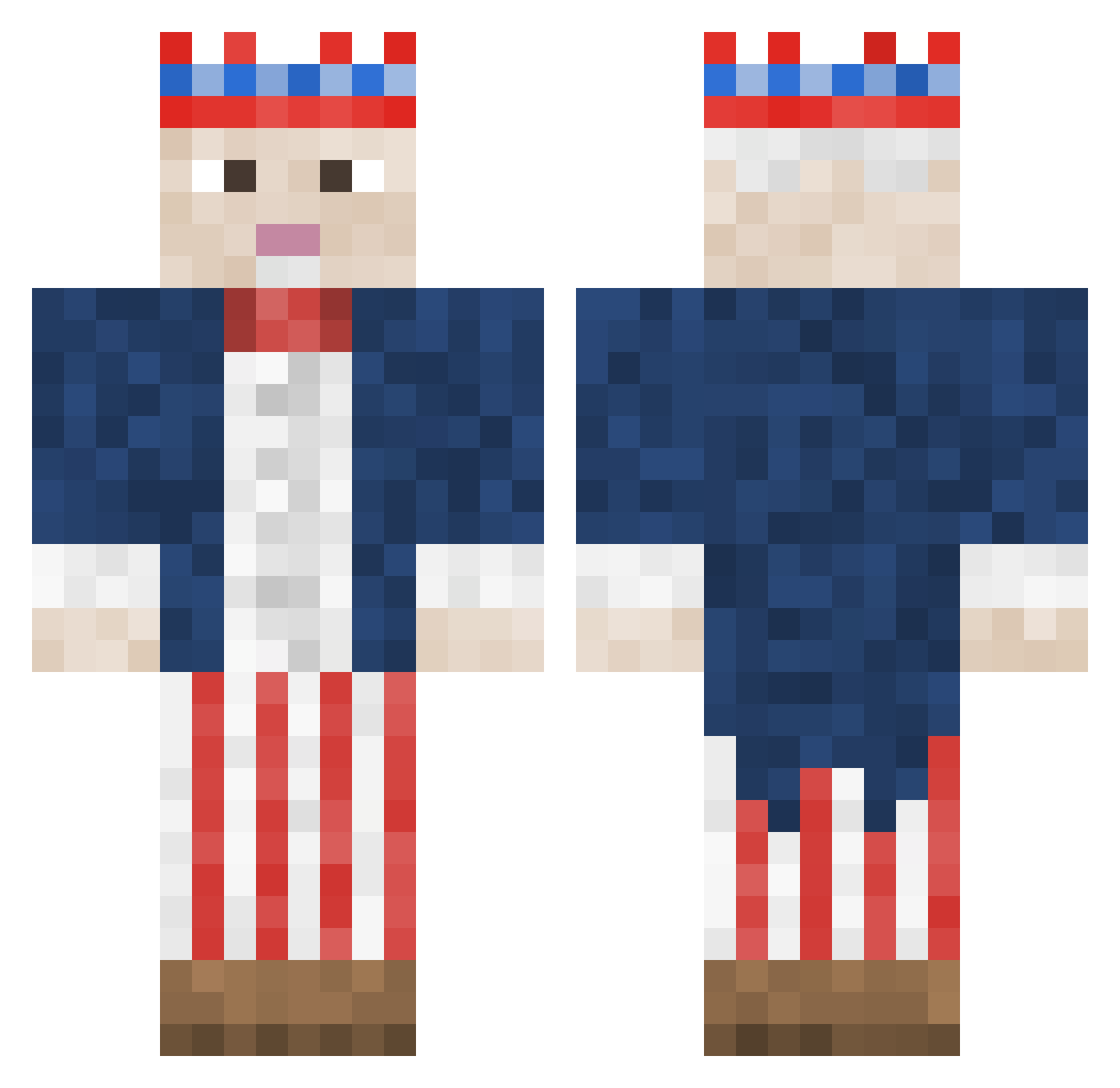 Proxi_fam Minecraft skin, front and back view