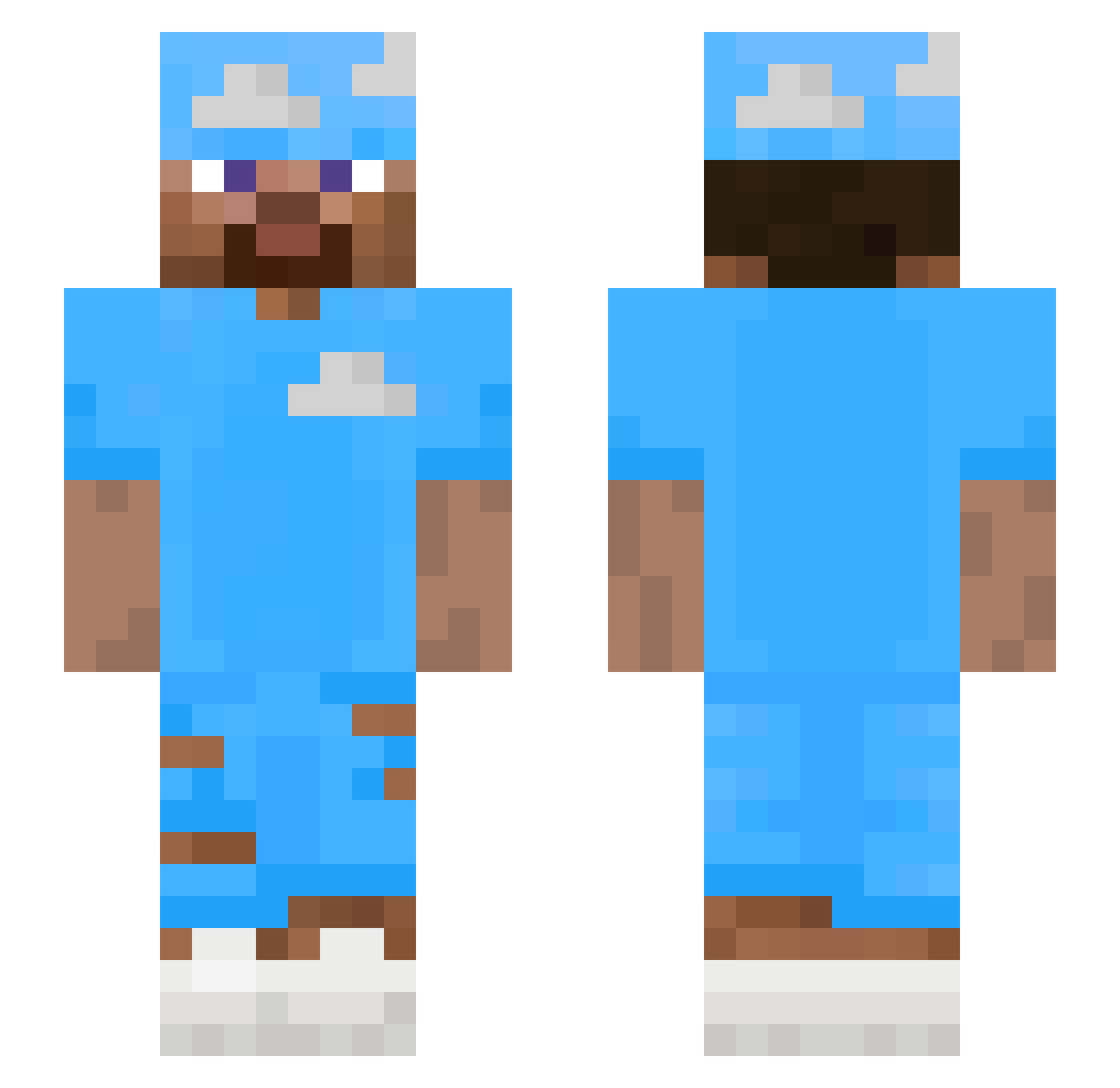 Zepeck93_ Minecraft skin, front and back view