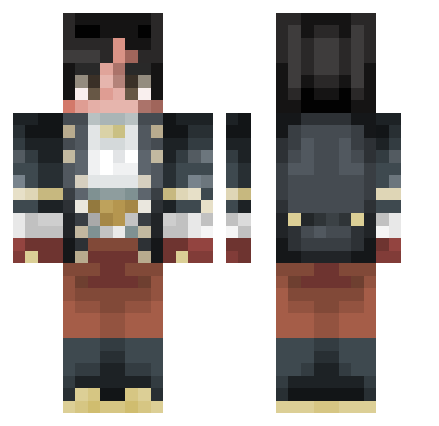 Toasty_Weeb Minecraft skin, front and back view