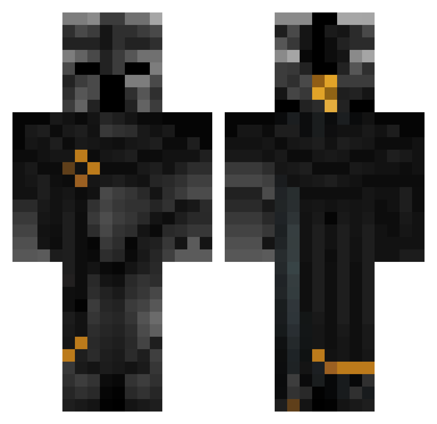 xXpablooXX Minecraft skin, front and back view