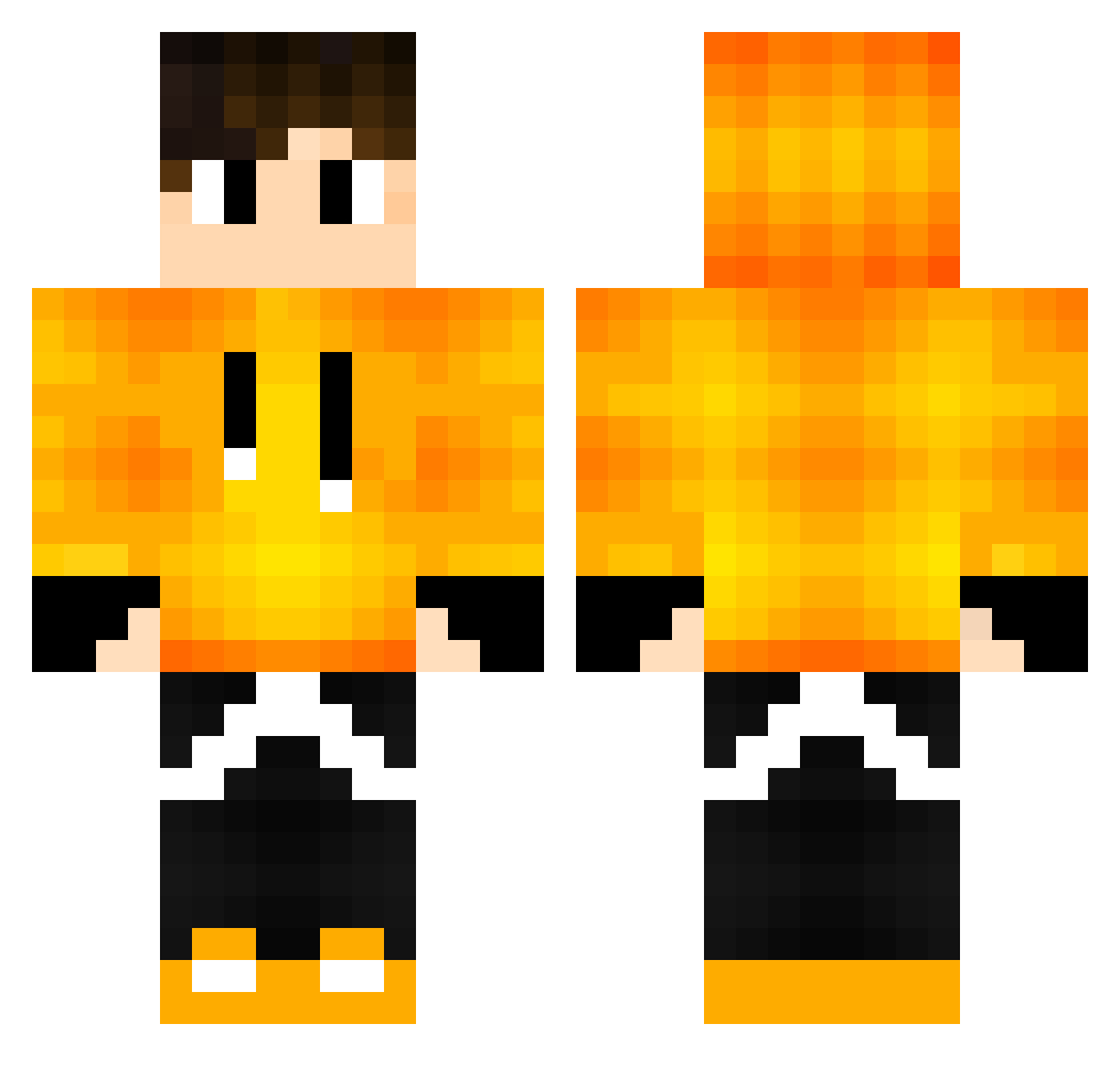 Fitler2010 Minecraft skin, front and back view