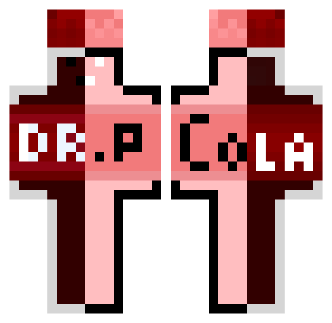 Dr_Pogers Minecraft skin, front and back view