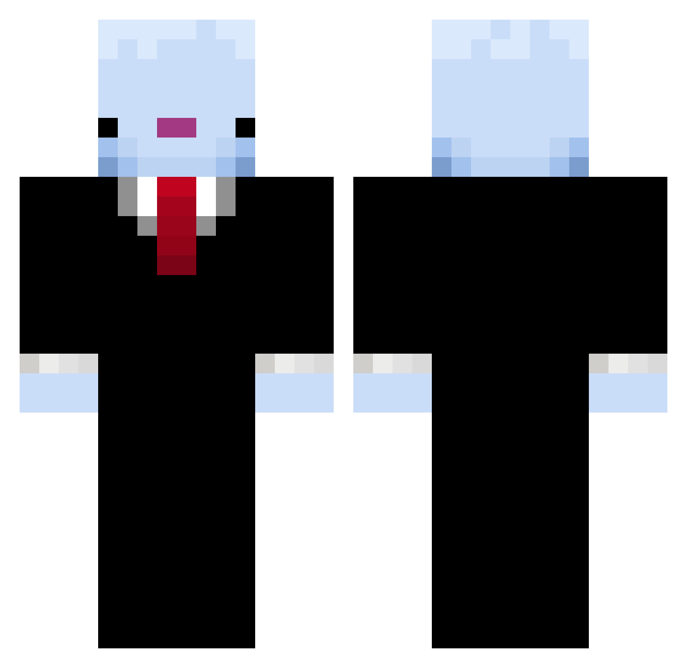 wtaptoggled Minecraft skin, front and back view