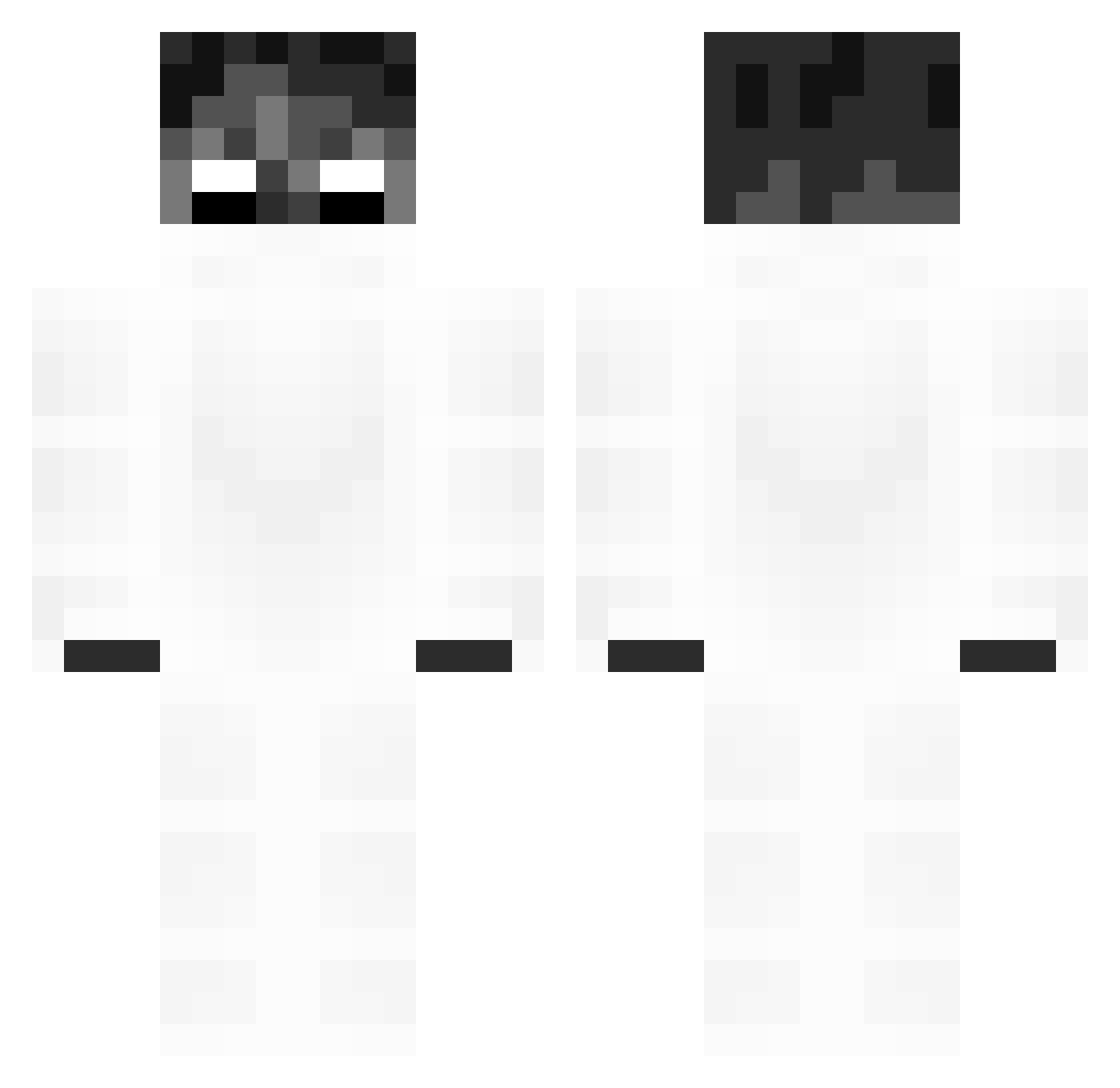 Scapp Minecraft skin, front and back view