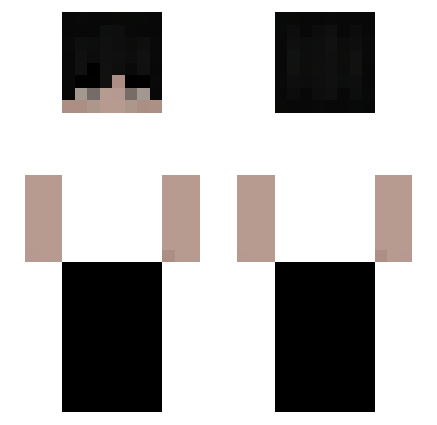nazavov_ape Minecraft skin, front and back view