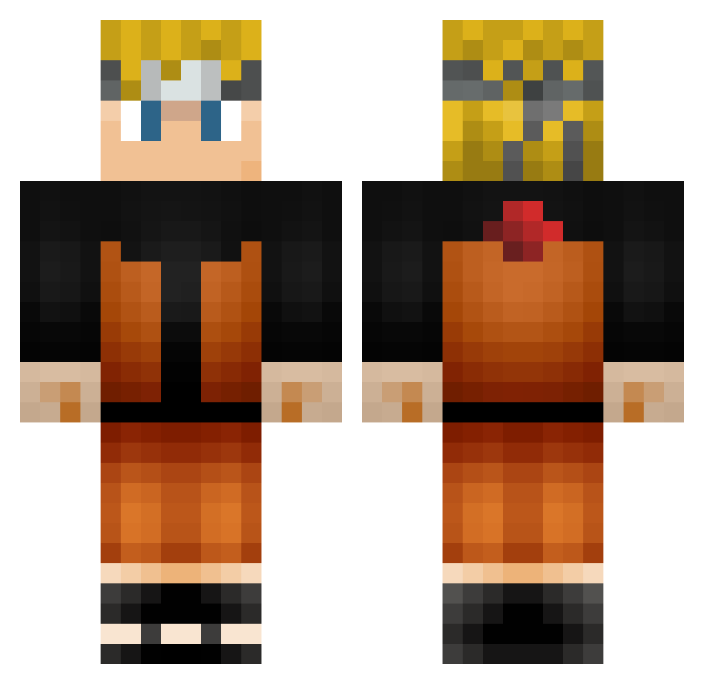 menyyy Minecraft skin, front and back view