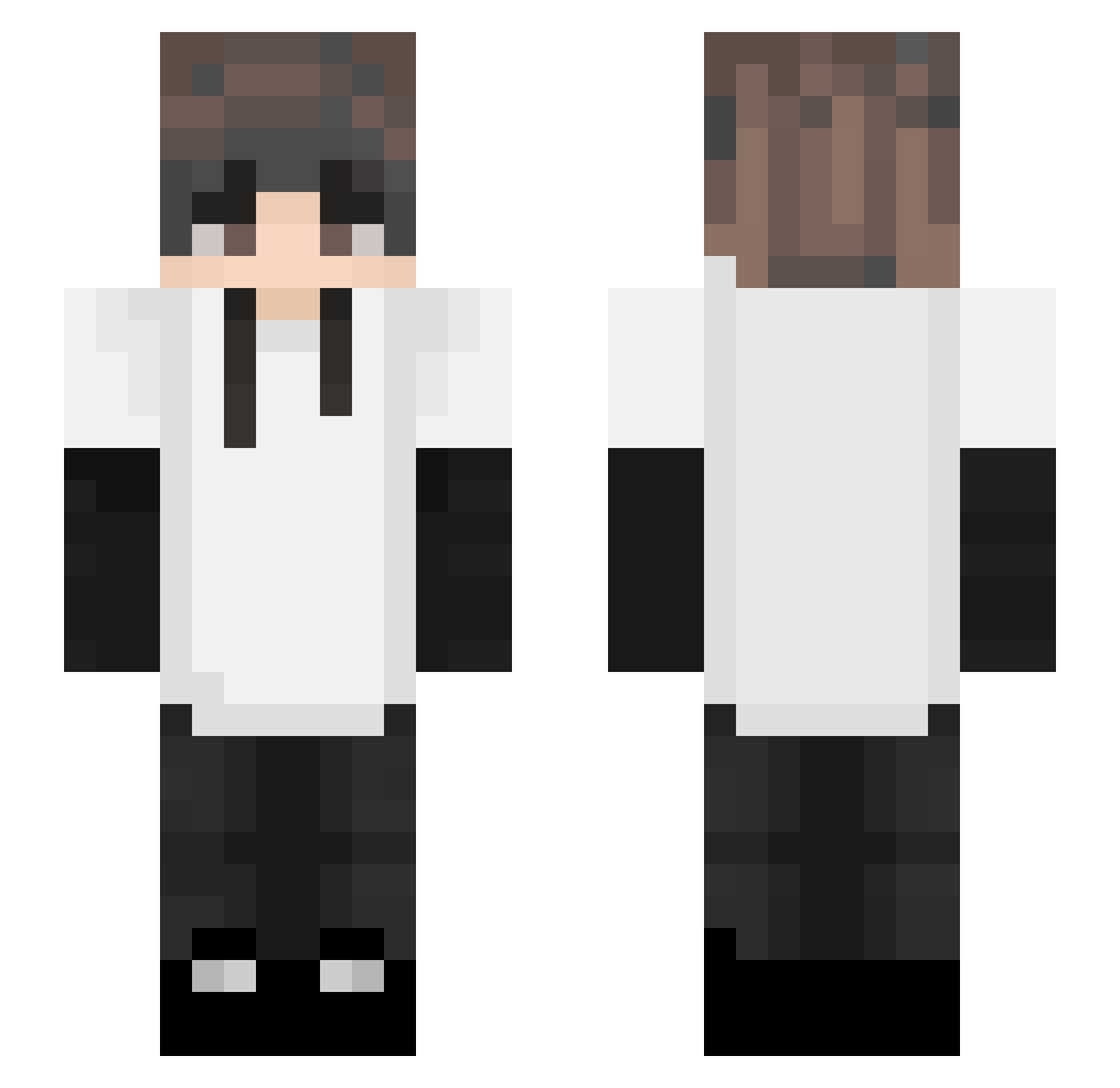 TACT1C Minecraft skin, front and back view