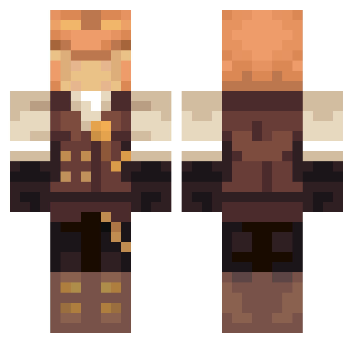 turbo_hawk Minecraft skin, front and back view