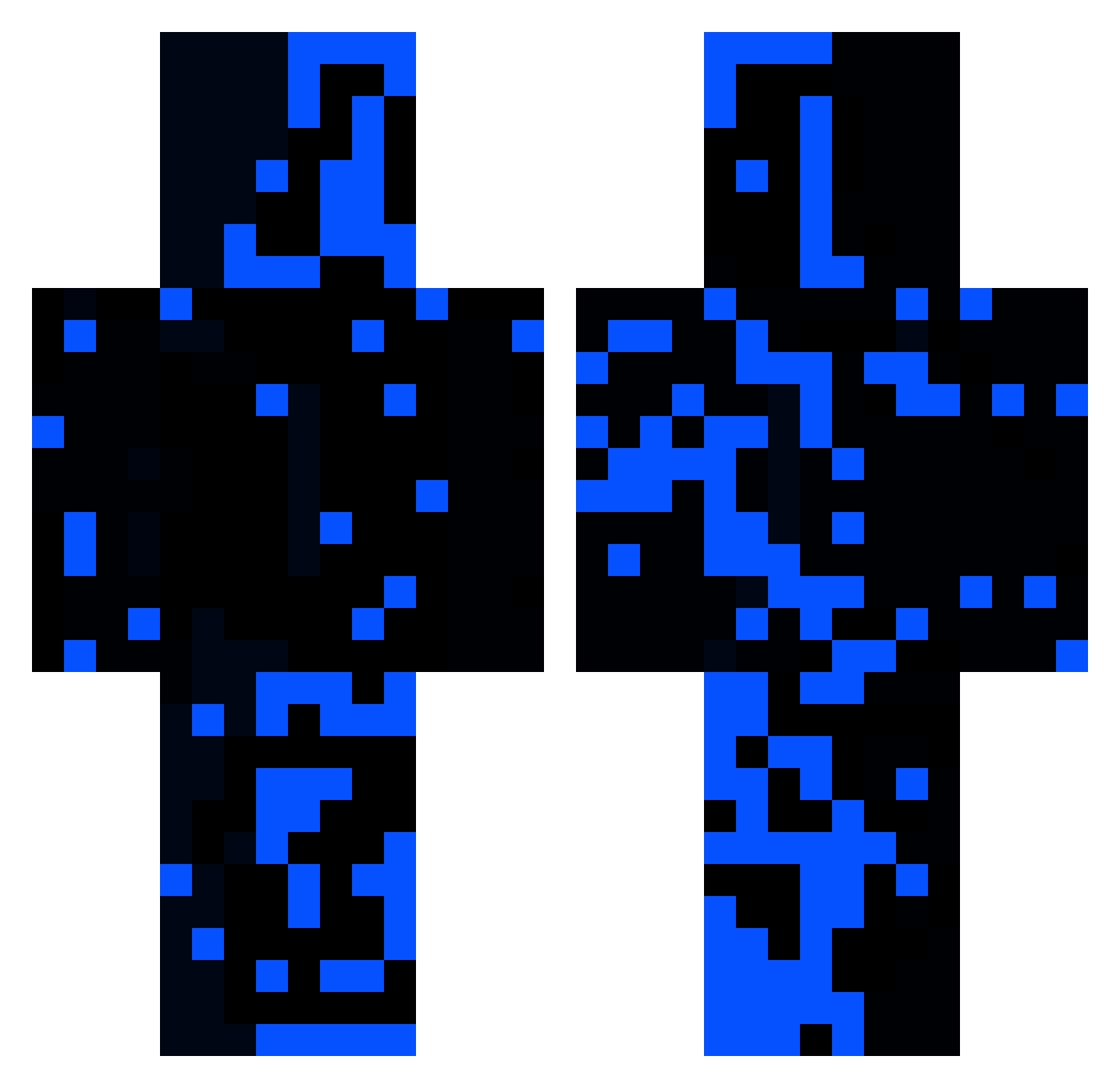 sincerestaxe179 Minecraft skin, front and back view