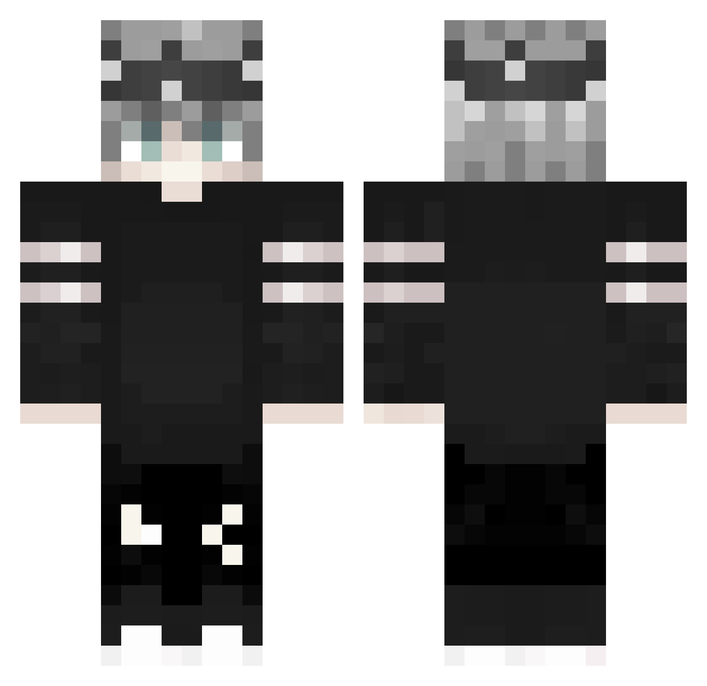 xd_Luke Minecraft skin, front and back view