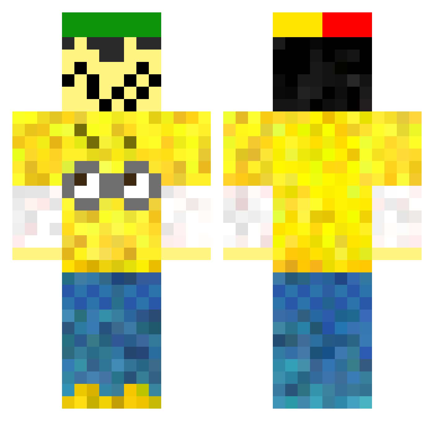 masik_20202o Minecraft skin, front and back view