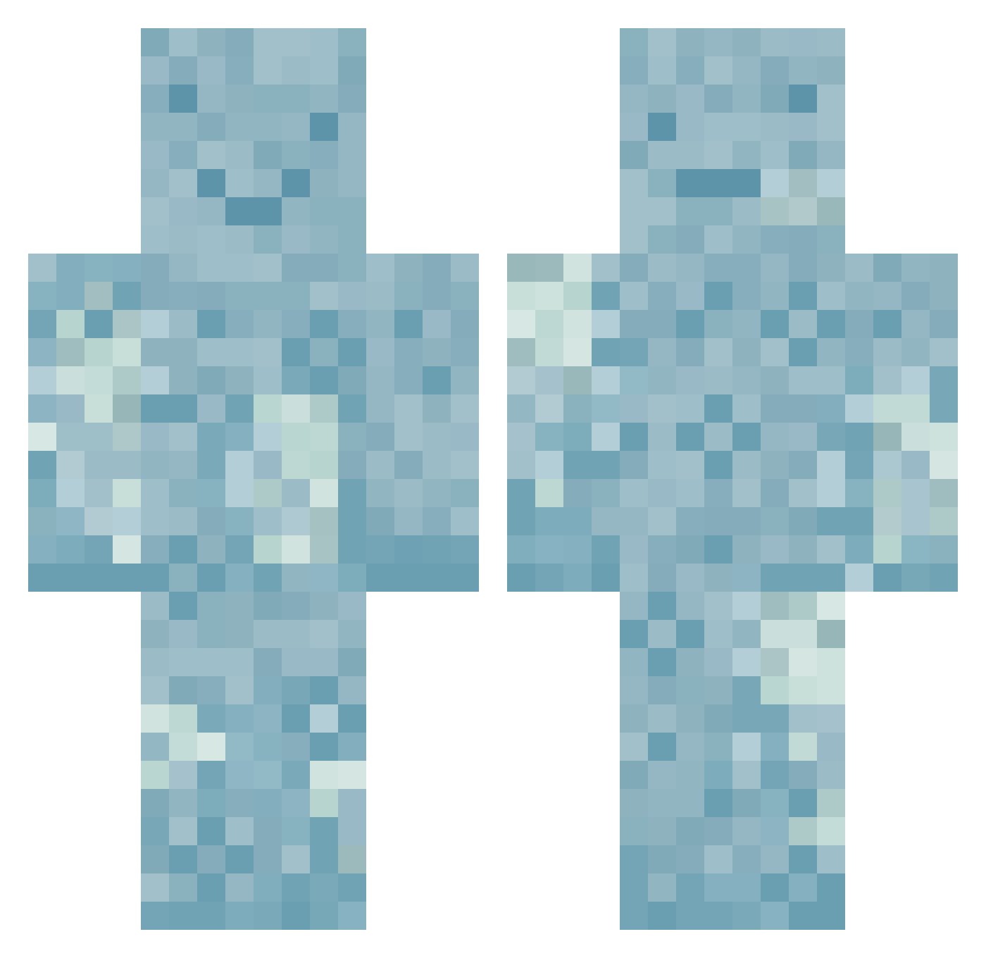 KatyStarKitty Minecraft skin, front and back view