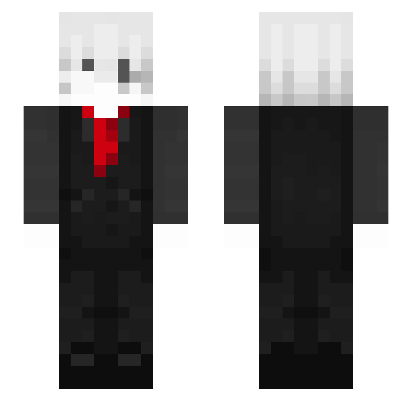 petardy Minecraft skin, front and back view
