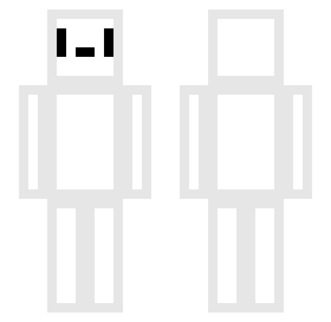 VxrtileMc Minecraft skin, front and back view