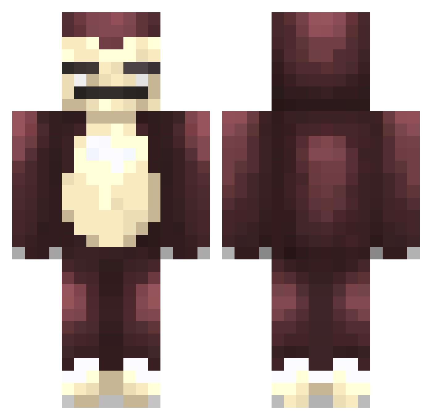Teltrix_2 Minecraft skin, front and back view