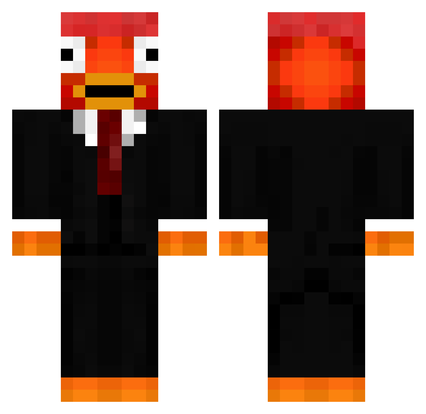 maiconwr Minecraft skin, front and back view
