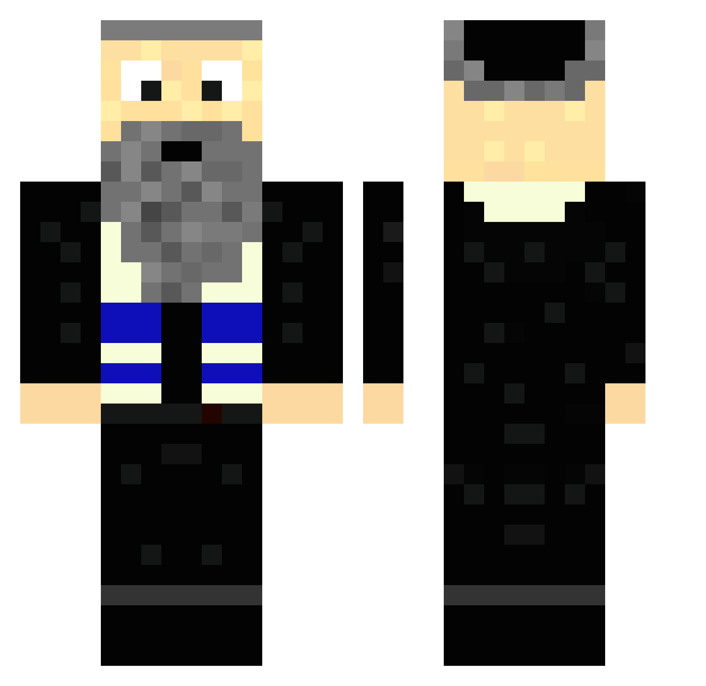 wape_wape Minecraft skin, front and back view