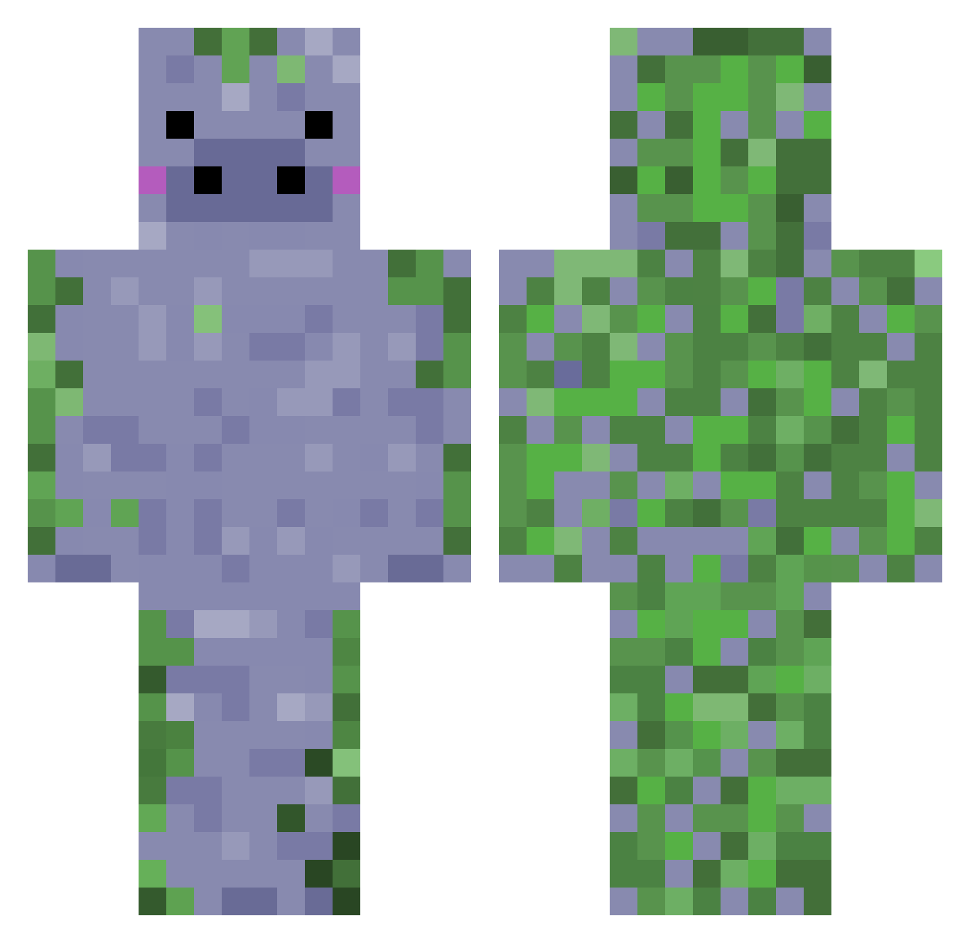 Samby_ Minecraft skin, front and back view