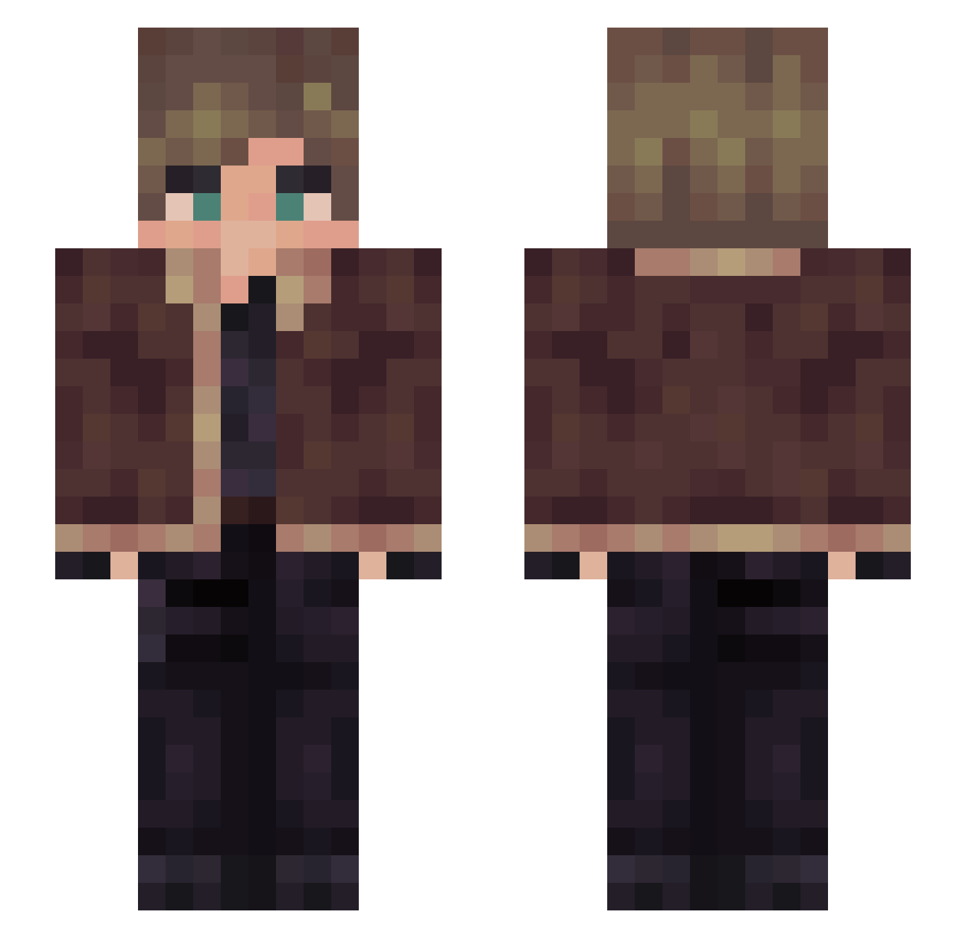 Ala_Eddine Minecraft skin, front and back view