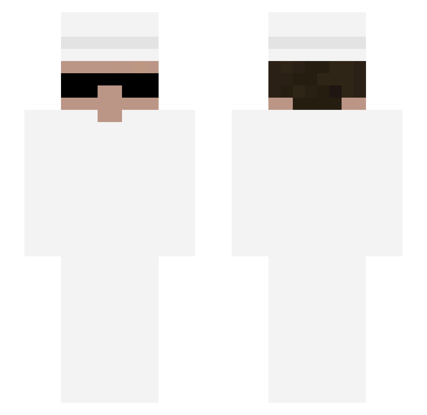 ForoDMC Minecraft skin, front and back view