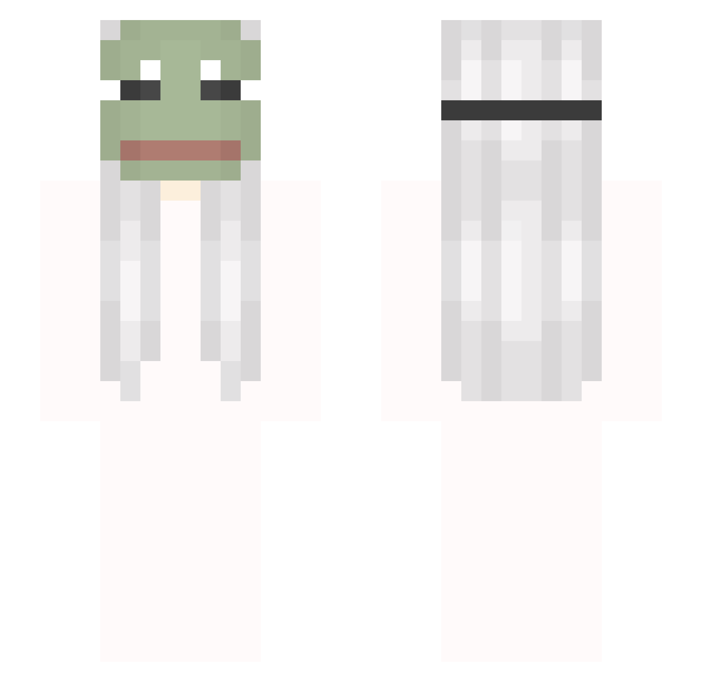 Sahdly Minecraft skin, front and back view