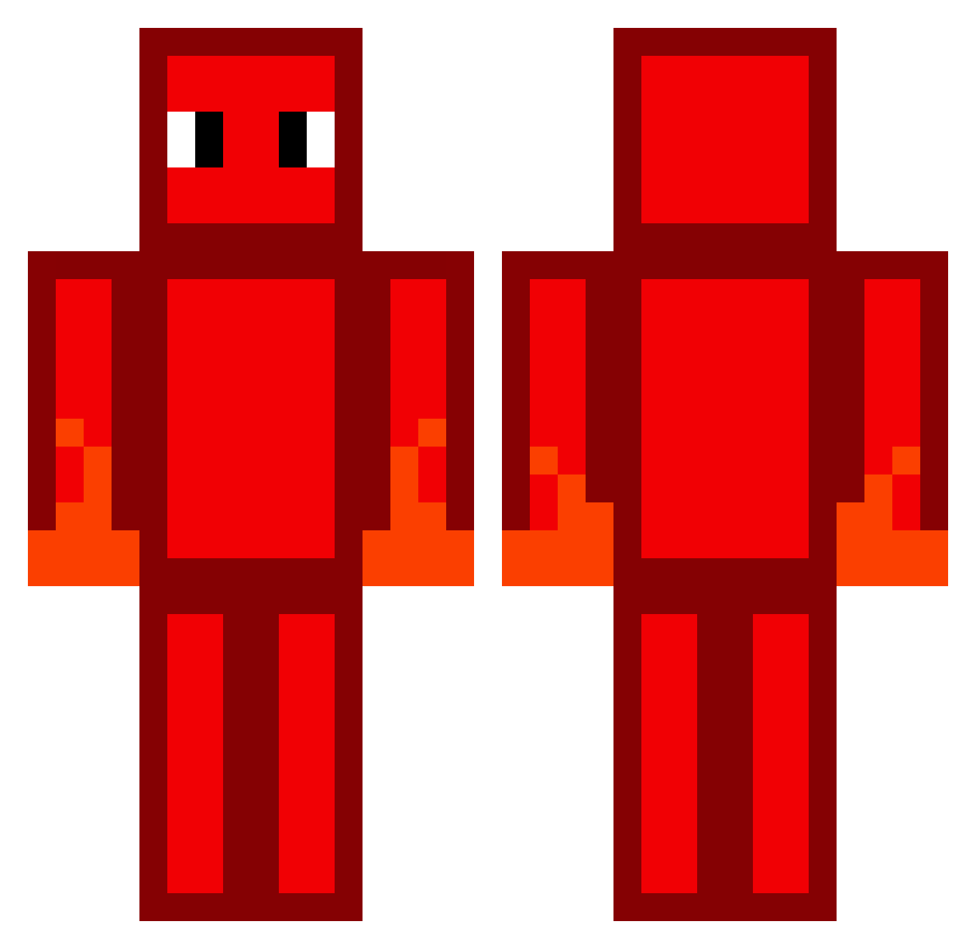 TRDCLYDE_MC Minecraft skin, front and back view