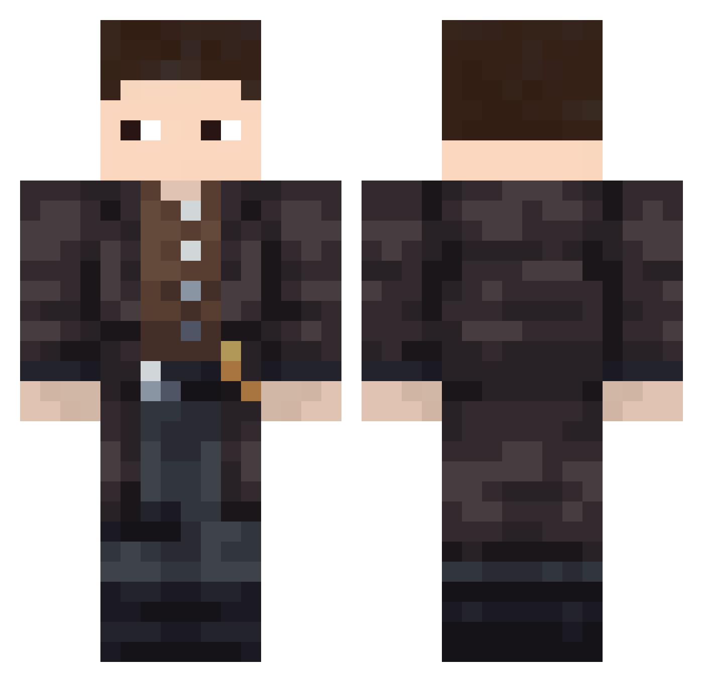 s9lab Minecraft skin, front and back view