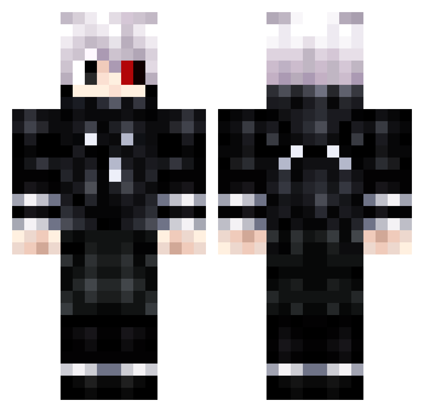 stomrom Minecraft skin, front and back view
