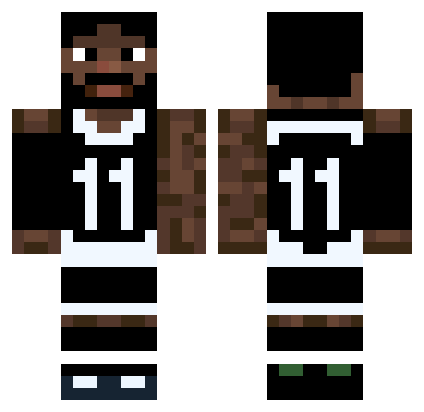keiluifan Minecraft skin, front and back view