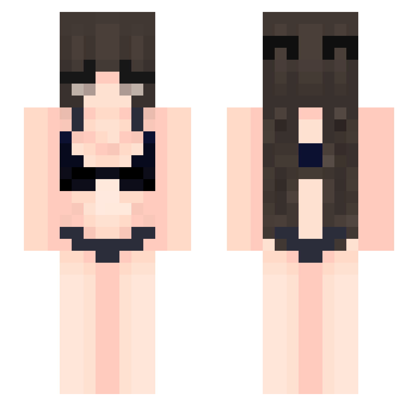 Citrique Minecraft skin, front and back view