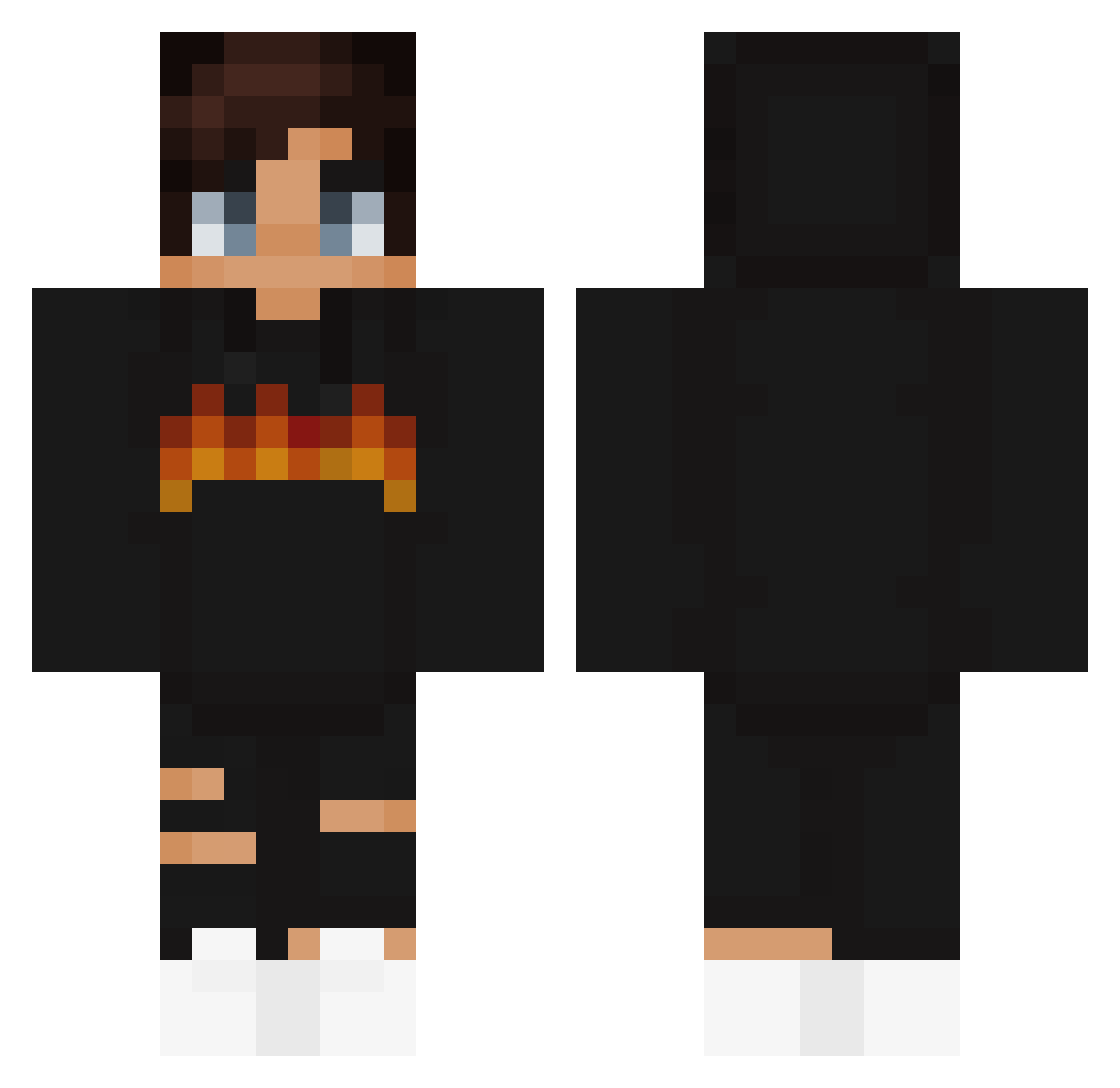 R0bles Minecraft skin, front and back view