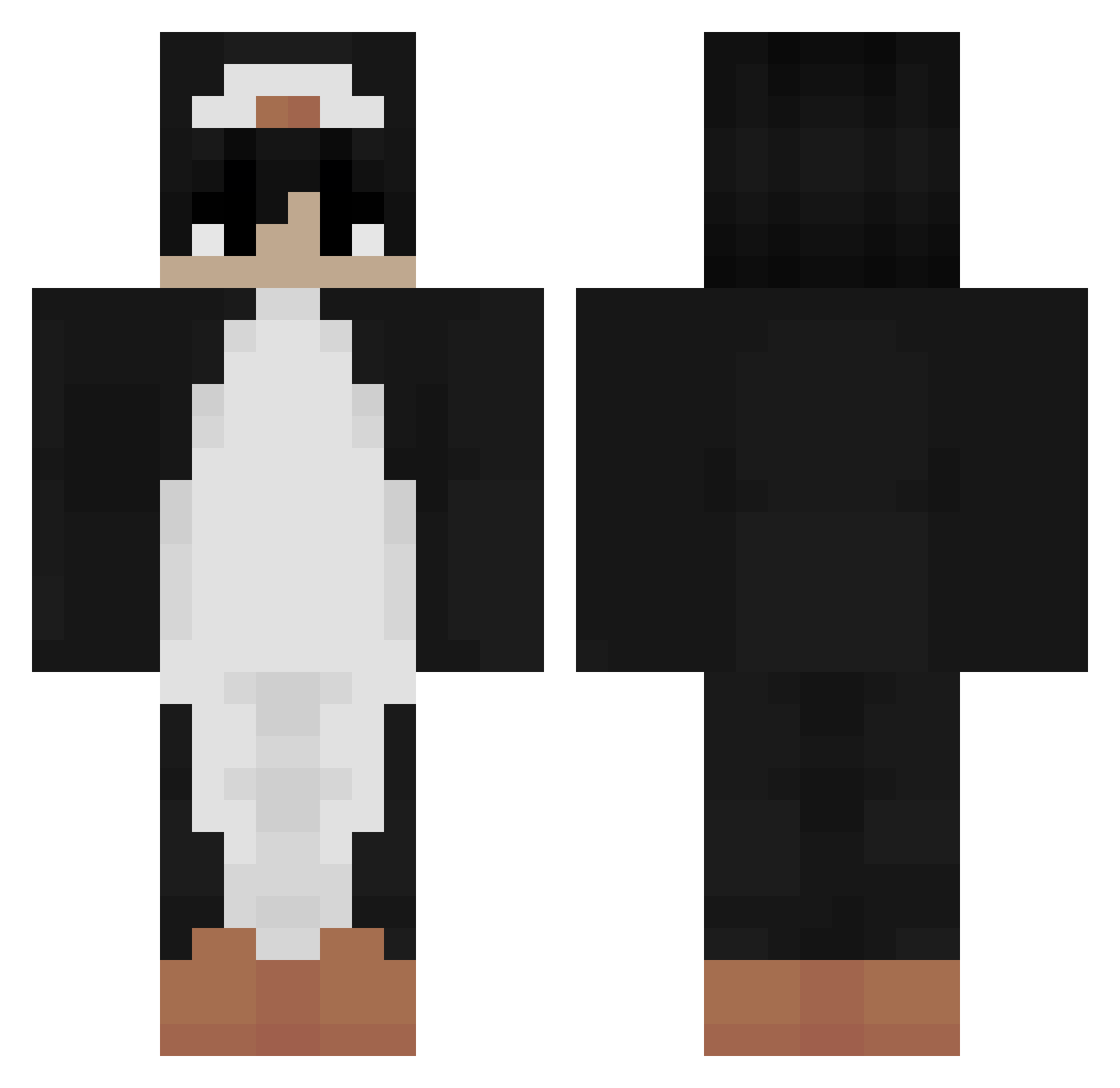 _Mathu Minecraft skin, front and back view