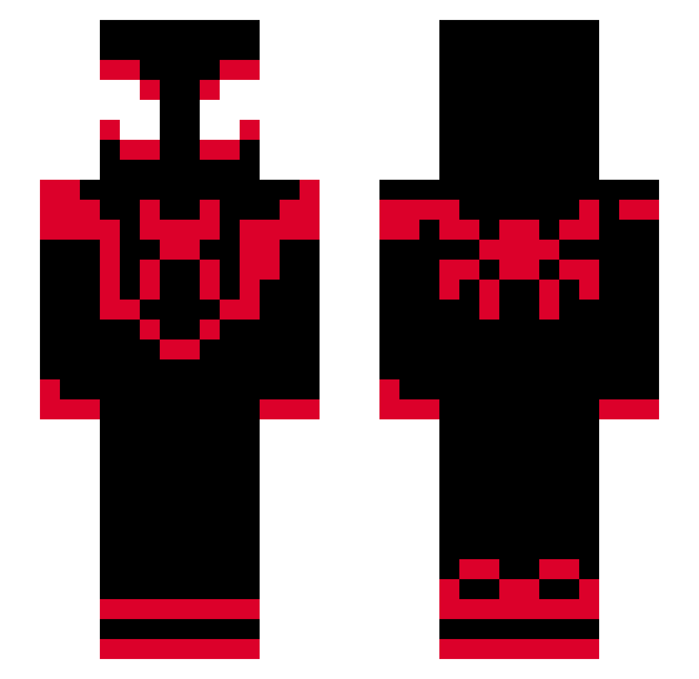 ManiETup_ Minecraft skin, front and back view