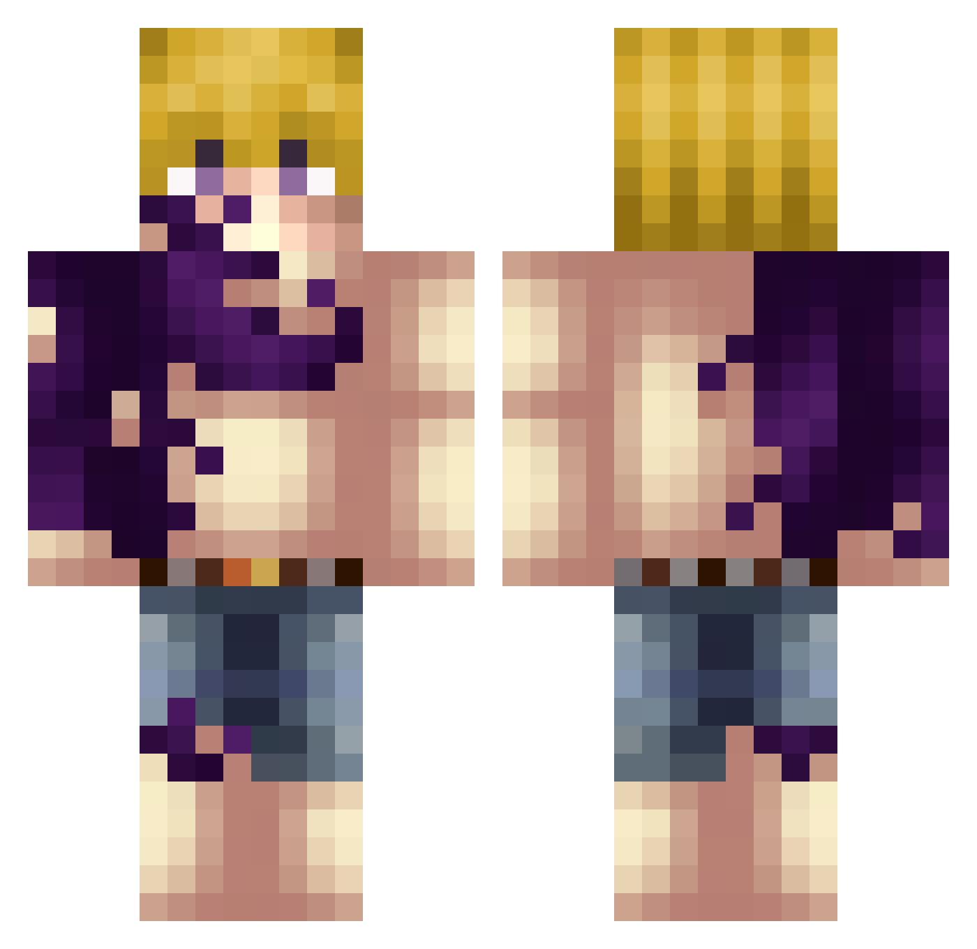 Shandinnn_ Minecraft skin, front and back view