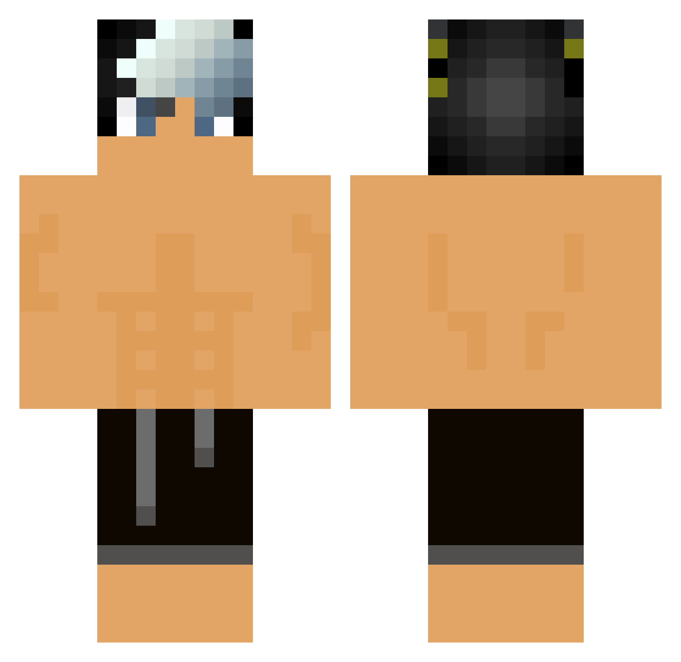 TWD_Fan2018 Minecraft skin, front and back view