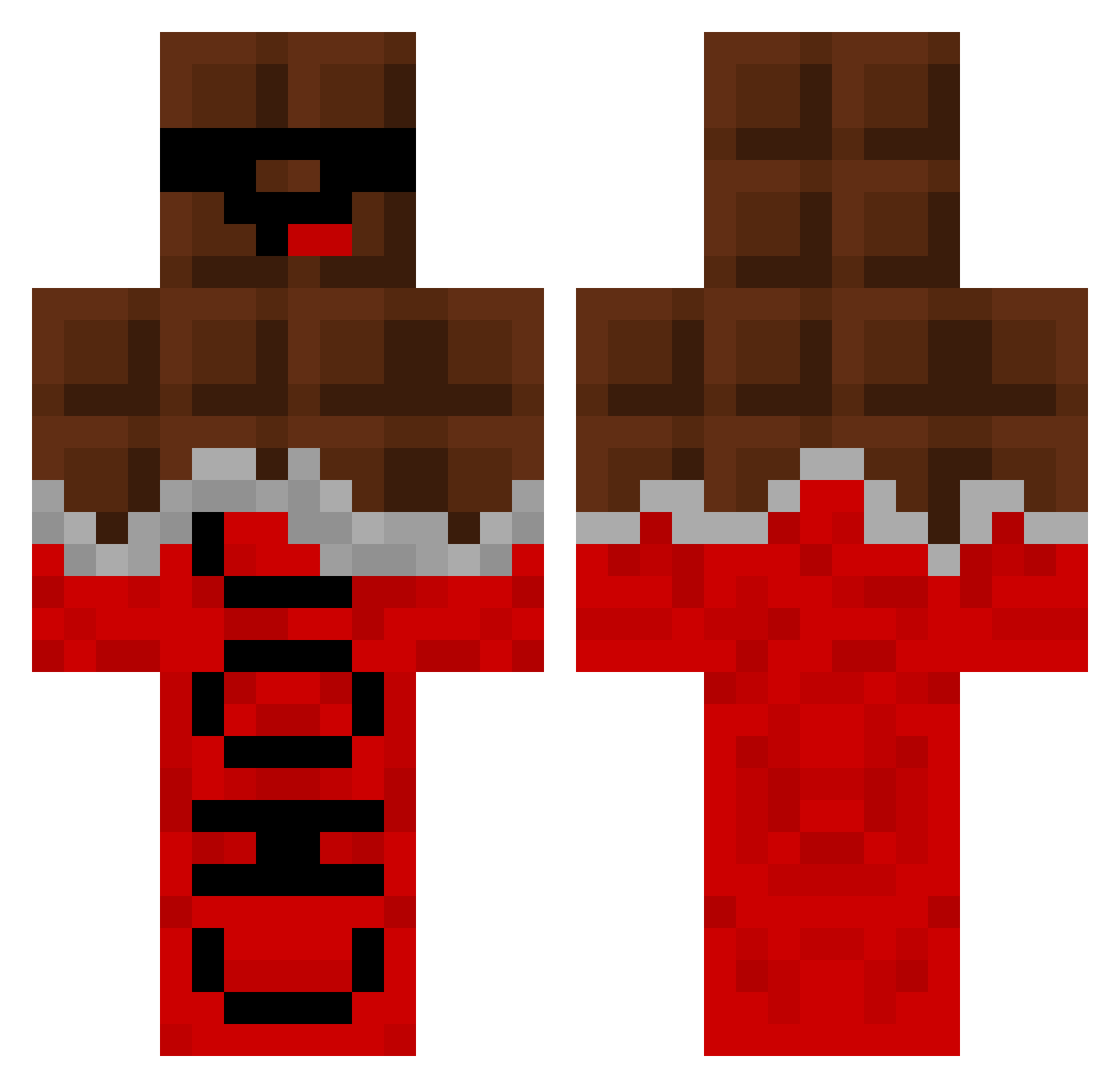 CountChocula1999 Minecraft skin, front and back view