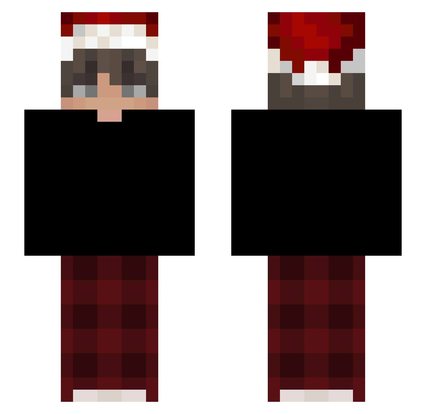 theTree17 Minecraft skin, front and back view