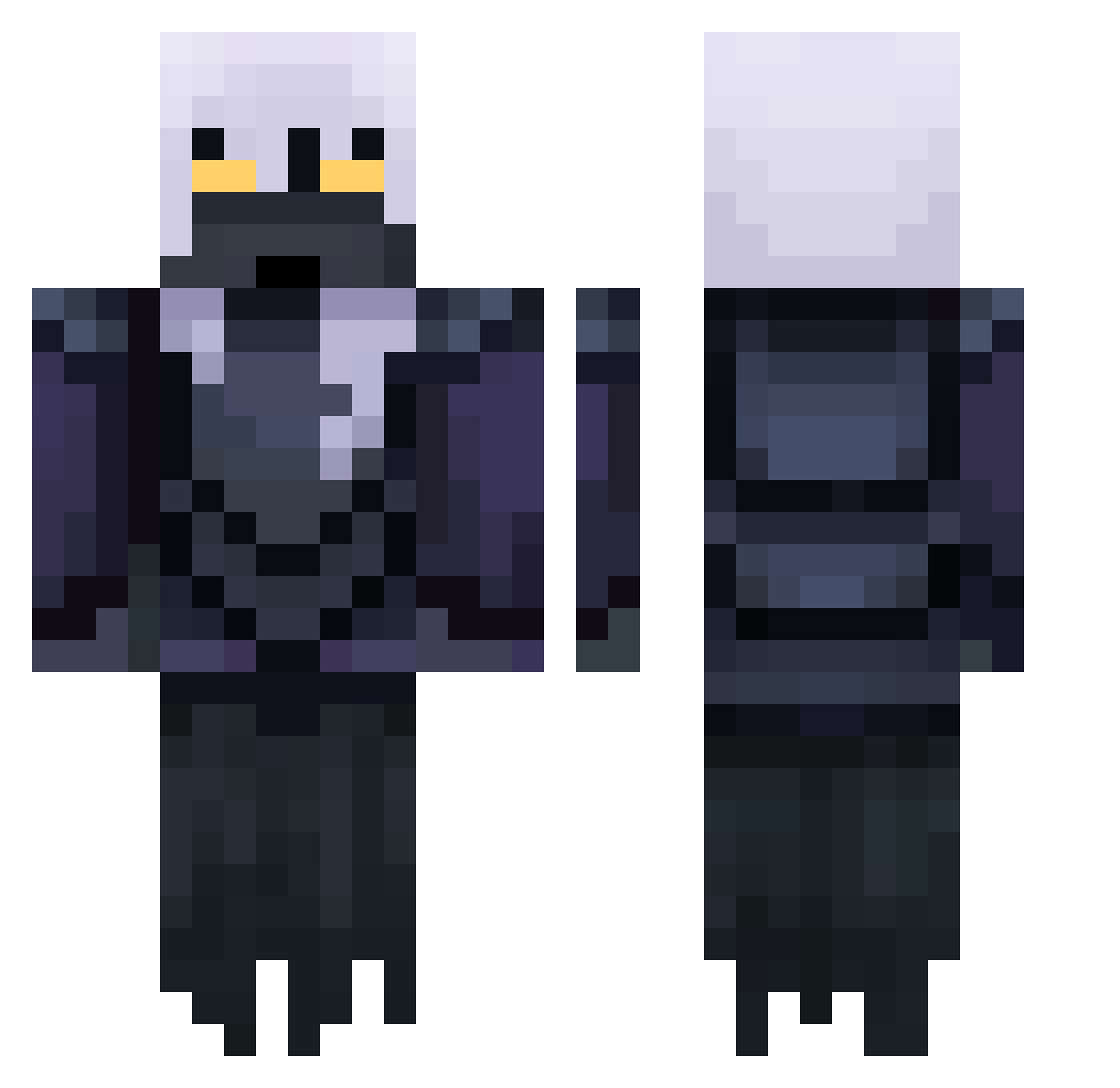 Polar_Br001 Minecraft skin, front and back view