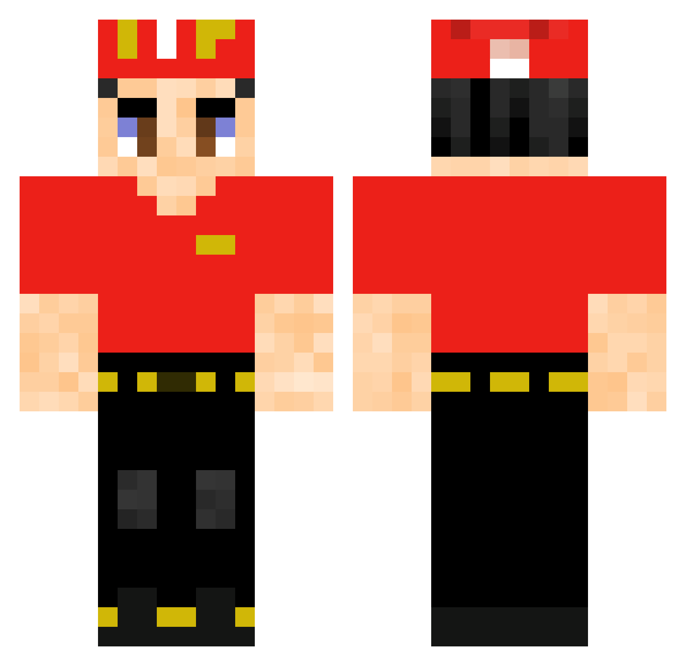 troll_8 Minecraft skin, front and back view