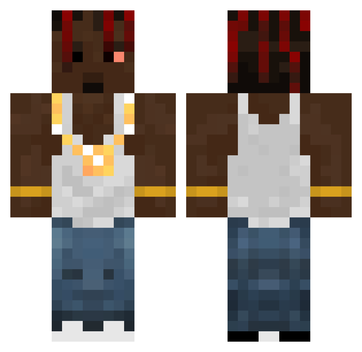 Danielsanerra Minecraft skin, front and back view