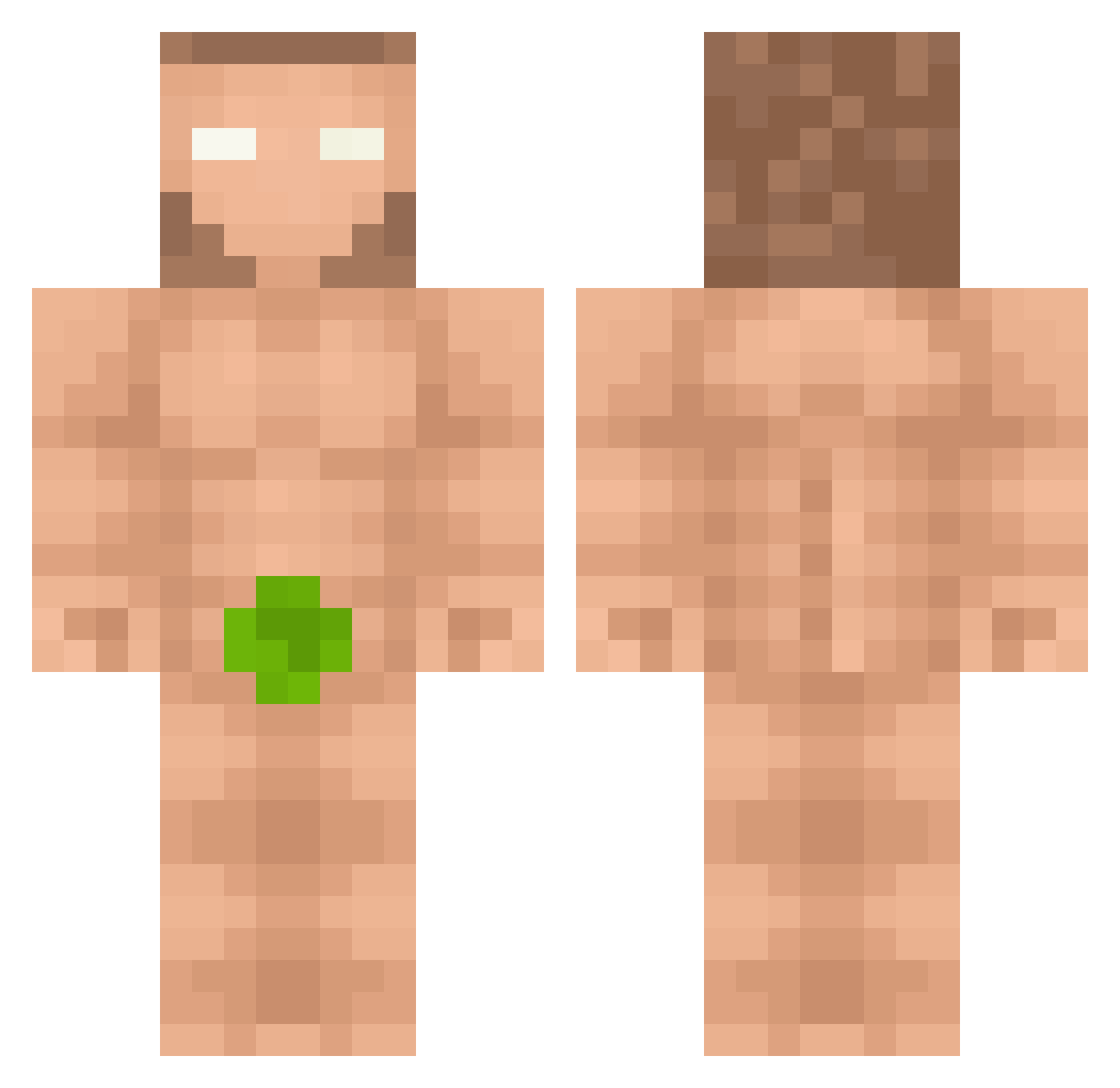 Aurdazur Minecraft skin, front and back view