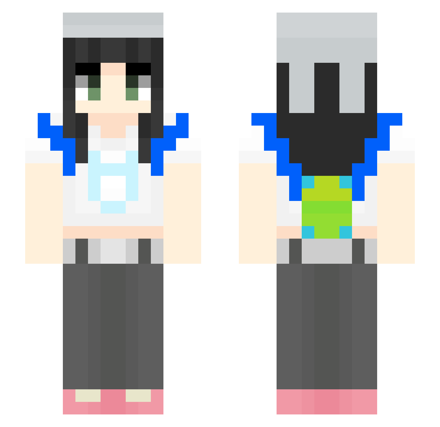 bunniessugar46 Minecraft skin, front and back view