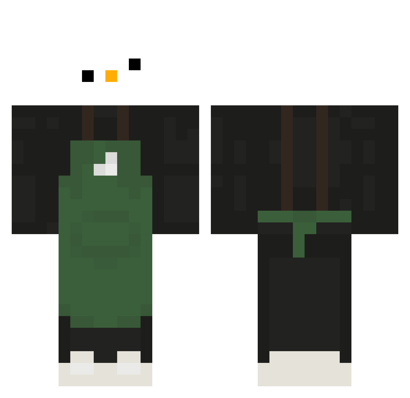 Icarus_55 Minecraft skin, front and back view